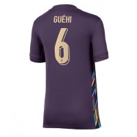 Camiseta Inglaterra Marc Guehi #6 Segunda Equipación Replica Eurocopa 2024 para mujer mangas cortas